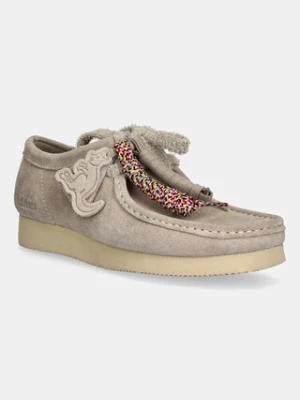 Clarks Originals półbuty zamszowe Wallabee 2604 męskie kolor beżowy 26182221
