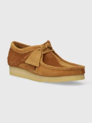 Clarks Originals półbuty zamszowe Wallabee męskie kolor brązowy 26175917