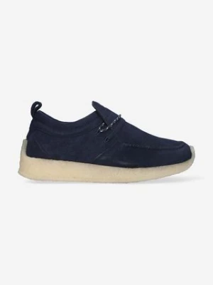 Clarks Originals półbuty zamszowe x Ronnie Fieg Maycliffe męskie kolor granatowy 26170244