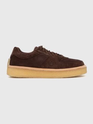 Clarks Originals sneakersy zamszowe Sandford kolor brązowy 26173372