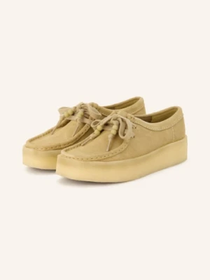 Clarks Originals Sznurowane Buty Wallabee Cup beige