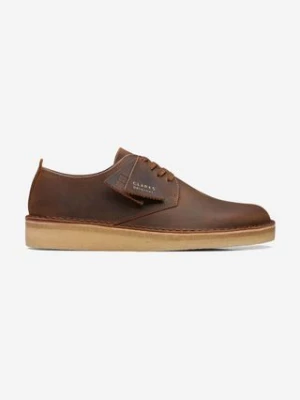 Clarks półbuty skórzane Coal London Beeswax kolor brązowy 26171493 26171493-BROWN Clarks Originals