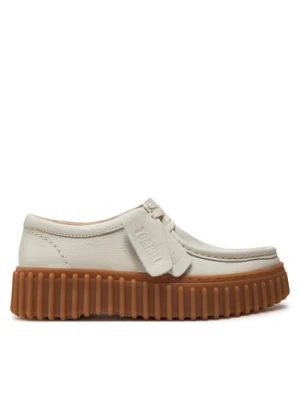 Clarks Półbuty Torhill Bee 26172085 Écru