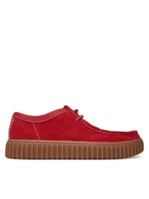 Clarks Półbuty Torhill Low 26180908 Czerwony