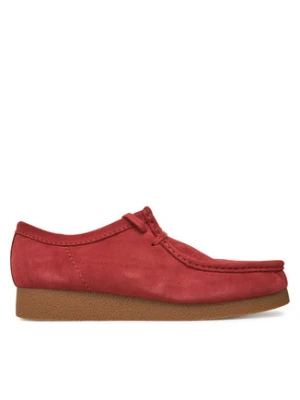 Clarks Półbuty Wallabee  26180921 Czerwony