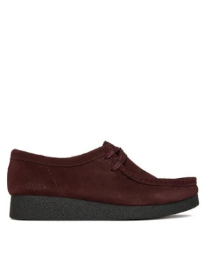 Clarks Półbuty WallabeeEVOSh 26184611 Bordowy