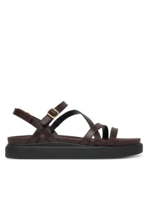 Clarks Sandały Aristella Rose 26181262 Bordowy