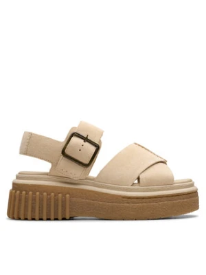 Clarks Sandały Evamar Wish 26181202 Beżowy