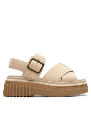 Clarks Sandały Evamar Wish 26181202 Beżowy