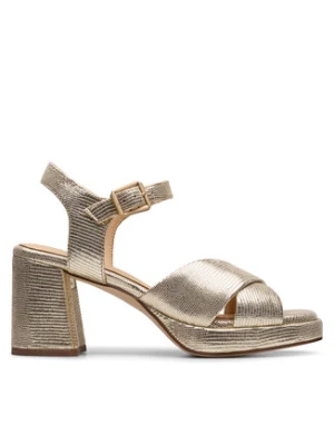 Clarks Sandały Ritzy75 Rae 26181303 Złoty