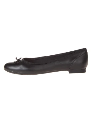 Clarks Skórzane baleriny "Couture Bloom" w kolorze czarnym rozmiar: 38