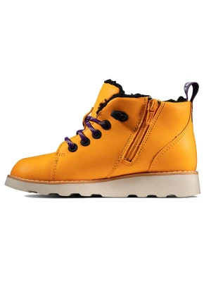 Clarks Skórzane botki "Crown Tor" w kolorze żółtym rozmiar: 30