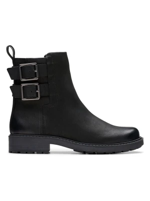 Clarks Skórzane botki "Orinoco 2" w kolorze czarnym rozmiar: 39, 5