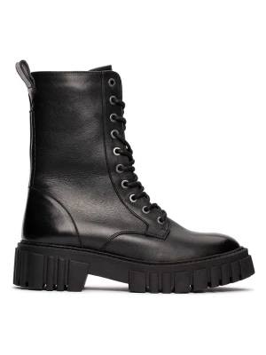 Clarks Skórzane botki "Page" w kolorze czarnym rozmiar: 39,5