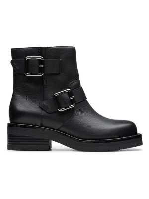 Clarks Skórzane botki "Rebelle" w kolorze czarnym rozmiar: 37
