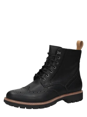 Clarks Skórzane botki w kolorze czarnym rozmiar: 44