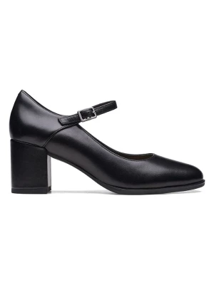 Clarks Skórzane czółenka "Freva 55" w kolorze czarnym rozmiar: 37