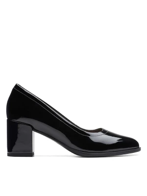 Clarks Skórzane czółenka "Freva55 Court" w kolorze czarnym rozmiar: 37,5