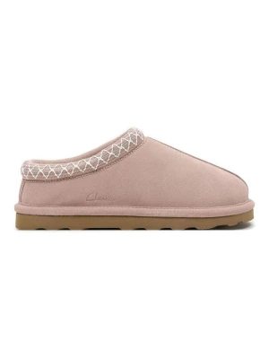 Zdjęcie produktu Clarks Skórzane kapcie w kolorze jasnoróżowym rozmiar: 41