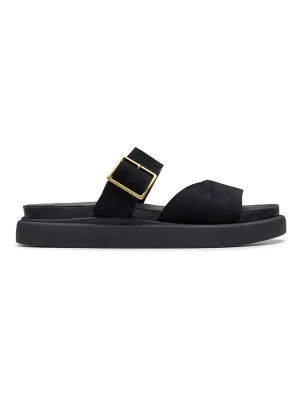 Clarks Skórzane klapki "Aristella Mule" w kolorze czarnym rozmiar: 40