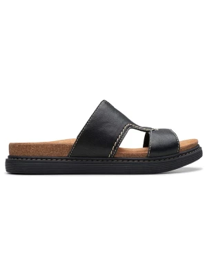Clarks Skórzane klapki "Arwell Walk" w kolorze czarnym rozmiar: 37