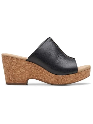 Clarks Skórzane klapki "Giselle Orchid" w kolorze czarnym rozmiar: 38