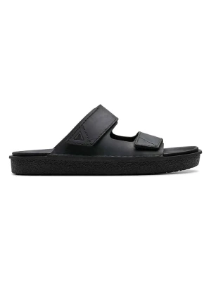 Clarks Skórzane klapki "Litton" w kolorze czarnym rozmiar: 40