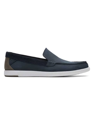 Clarks Skórzane mokasyny "Bratton" w kolorze granatowym rozmiar: 44