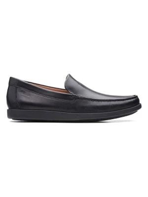 Clarks Skórzane mokasyny "Ferius Creek" w kolorze czarnym rozmiar: 40