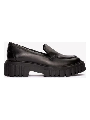 Clarks Skórzane mokasyny "Page" w kolorze czarnym rozmiar: 40