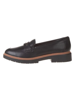 Clarks Skórzane mokasyny "Westlynn Glow" w kolorze czarnym rozmiar: 37
