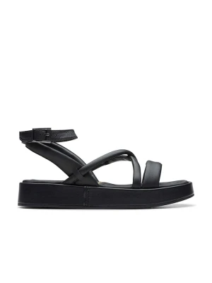 Clarks Skórzane sandały "Alda Cross" w kolorze czarnym rozmiar: 39,5
