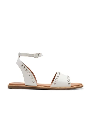 Clarks Skórzane sandały "Maritime May" w kolorze białym rozmiar: 39