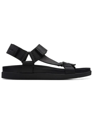 Clarks Skórzane sandały "Sunder Range" w kolorze czarnym rozmiar: 41.5