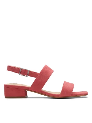 Clarks Skórzane sandały w kolorze czerwonym rozmiar: 41
