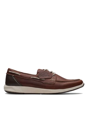Clarks Skórzane slippersy "ATL Sail Go" w kolorze brązowym rozmiar: 41,5