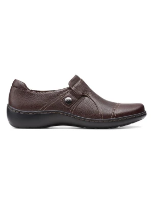 Clarks Skórzane slippersy "Cora Poppy" w kolorze brązowym rozmiar: 37