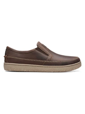Clarks Skórzane slippersy "Hodson" w kolorze brązowym rozmiar: 41,5