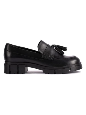 Clarks Skórzane slippersy "Teala Loafer" w kolorze czarnym rozmiar: 38