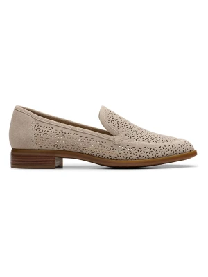 Clarks Skórzane slippersy "Trish Cove" w kolorze beżowym rozmiar: 37