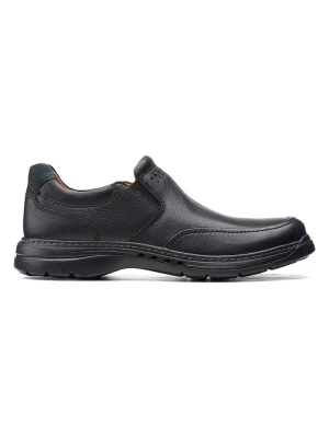 Clarks Skórzane slippersy "Un Brawley" w kolorze czarnym rozmiar: 45