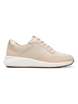 Clarks Skórzane sneakersy "Comb Un Rio" w kolorze beżowym rozmiar: 38
