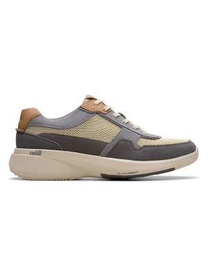 Clarks Skórzane sneakersy "Combi Lehman" w kolorze błękitno-beżowym rozmiar: 41