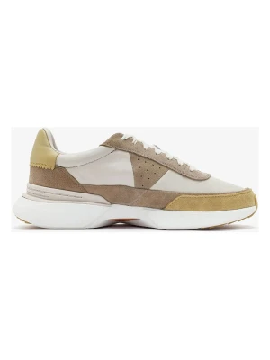 Clarks Skórzane sneakersy "Craft Pace" w kolorze beżowo-jasnobrązowym rozmiar: 41