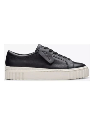 Clarks Skórzane sneakersy "Mayhill Walk" w kolorze czarnym rozmiar: 37