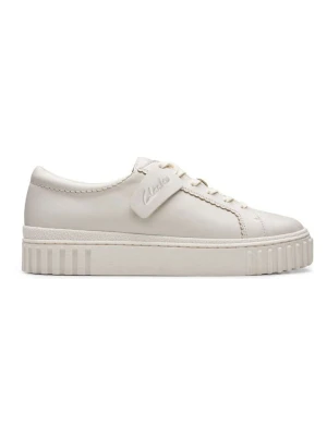 Clarks Skórzane sneakersy "Mayhill Walk" w kolorze kremowym rozmiar: 40