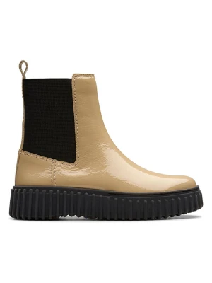 Clarks Skórzane sztyblety "Torhill Maple" w kolorze beżowym rozmiar: 39