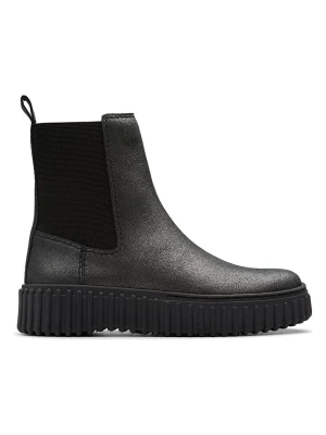 Clarks Skórzane sztyblety "Torhill Maple" w kolorze czarnym rozmiar: 37,5