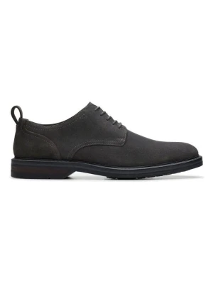 Clarks Skórzane trzewiki "Aldwin" w kolorze antracytowym rozmiar: 45