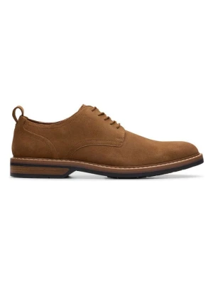 Clarks Skórzane trzewiki "Aldwin" w kolorze jasnobrązowym rozmiar: 40